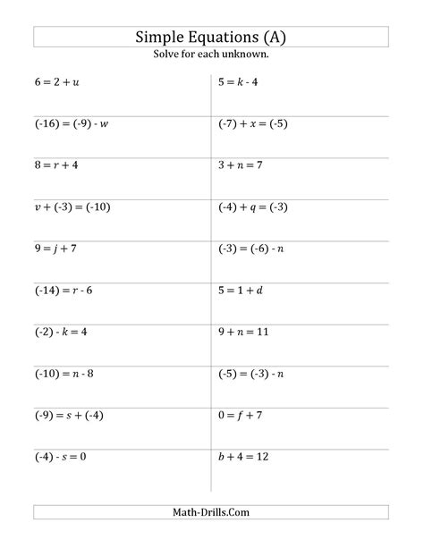 Inequality Problems Worksheet — db-excel.com