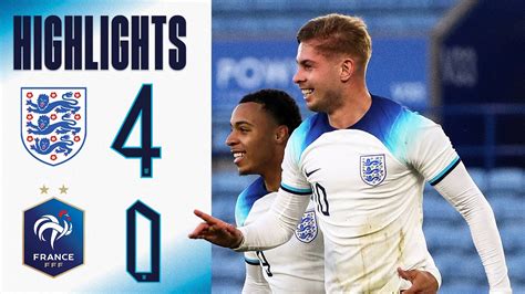 England U21 4-0 France U21 | Smith Rowe, Madueke, Ramsey & Jones Run ...