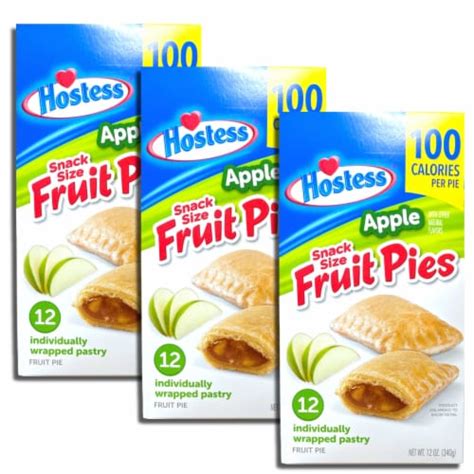 Snack Size 100 Calorie Mini Fruit Pies by Hostess | 12 Count Box | Apple | Pack of 3, 1 - Ralphs