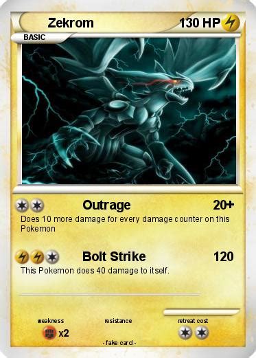 Pokémon Zekrom 6302 6302 - Outrage - My Pokemon Card