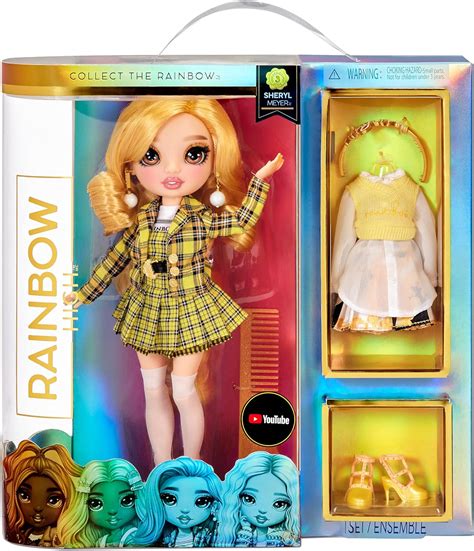 RAINBOW HIGH Sheryl Meyer – Marigold (Yellow) Fashion Doll with 2 ...