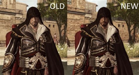 Ezio in Altair armor comparison image - Assassin's Creed 2 Overhaul mod ...