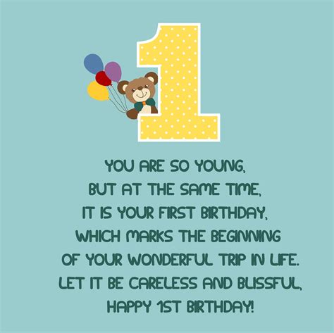 Happy 1 Year Birthday Quotes - ShortQuotes.cc