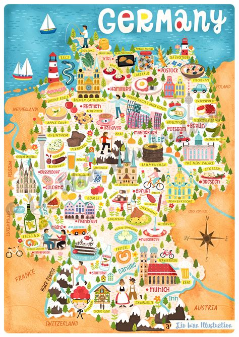 Map of Germany Illustration and Design | Behance