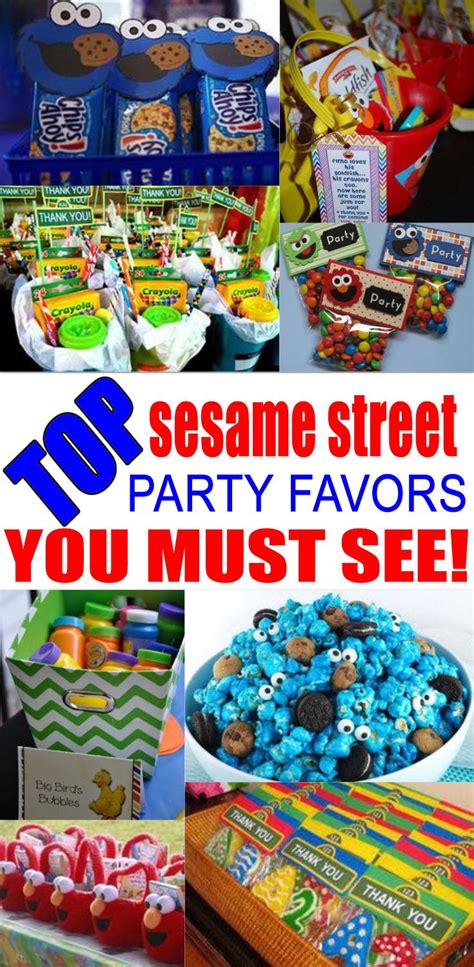 Sesame Street Party Favor Ideas - Kid Bam | Sesame street party favors ...