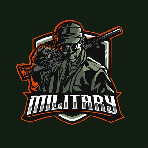 military army mascot logo gaming vector illustration 12389010 Vector ...