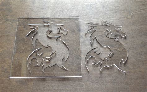 Dragon Router Template, Router Inlay Template, Clear Acrylic, Router Jig, Woodworking Template ...