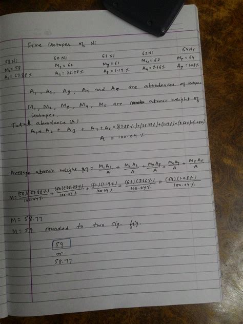 [Solved] Nickel occurs as five isotopes listed as follows: 58Ni (67.88 ...