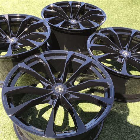 LAMBORGHINI URUS WHEELS RIMS OEM SET 4 STOCK FACTORY 23 INCH BLACK ...