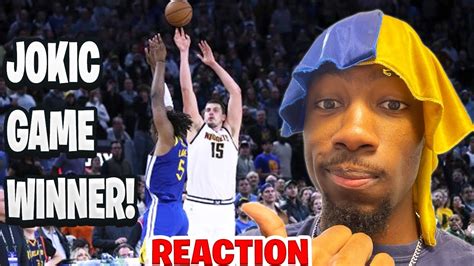 JOKIC GAME WINNER! dMillionaire REACTS WARRIORS at NUGGETS | FULL GAME ...