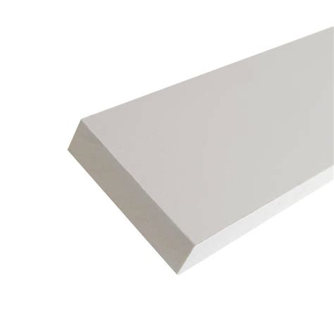 AZEK Trim 1 in. x 5.5 in. x 12 ft. White PVC Composite Traditional Trim-ART12506144 - The Home Depot