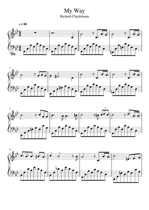 My Way Sheet music for Piano (Solo) | Musescore.com | Printable sheet music, Piano sheet music ...