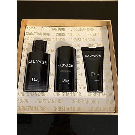 Amazon.com : Christian Dior Christian Dior Sauvage 3 Piece Gift Set for Men (3.4 Eau De Toilette ...