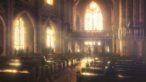 Speedpaint: Church Interior by inetgrafx Church Interior, Interior Art, Fantasy Landscape ...