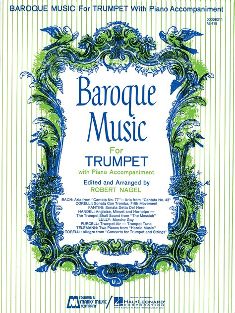 Baroque Music for Trumpet Trumpet and Piano - Willis Music Store