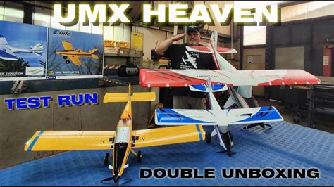 EFlite UMX Turbo Timber Evolution & UMX Air Tractor BNF RC planes DOUBLE UNBOXING and RUN TEST ...