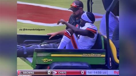 Browns WR Jakeem Grant Carted Off With Apparent Serious Injury (Updates ...