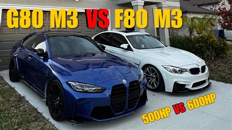 F80 M3 vs G80 M3 - INSANE RACE!! - YouTube