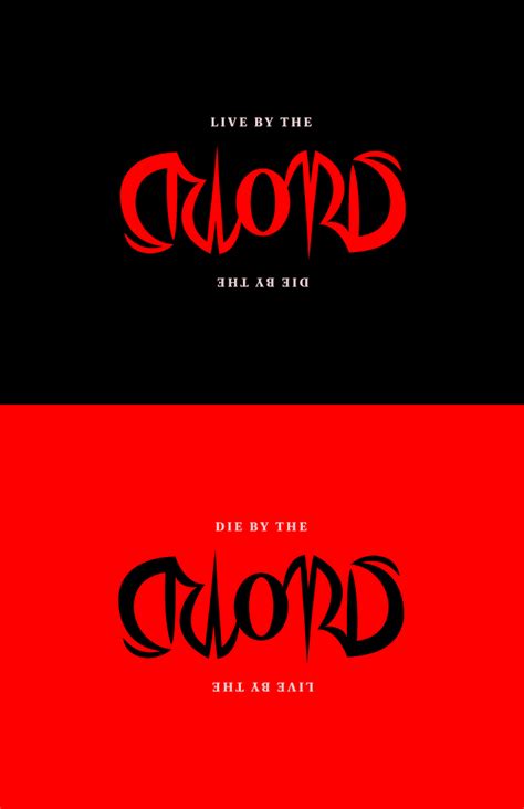 all caps yeah - Live By The Sword / Die By The Sword. I’ve been...