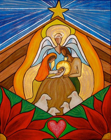 Christmas Nativity Scene Painting