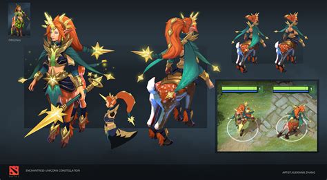 ArtStation - dota2 enchantress skin-Eminence of the south star