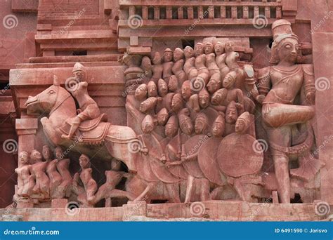 Sculptures In Hampi Temple, India Stock Photo - Image: 6491590