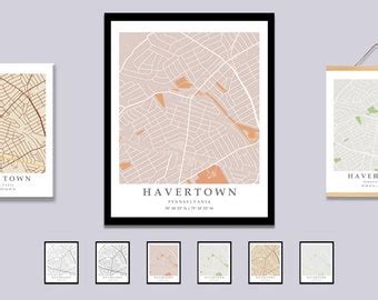 Havertown,pa Map - Etsy