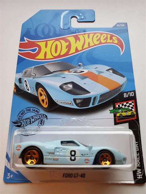 Hot Wheels 2020 Hw Race Day Ford GT-40, 35/250 Blue by diecastmahal : Amazon.in: Toys & Games