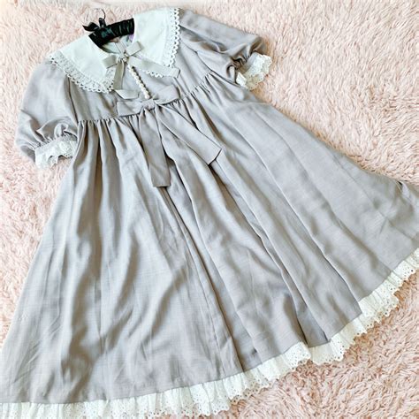 Angelic Pretty Nostalgic Garden OP - GREY - Dresses - Lace Market: Lolita Fashion Sales