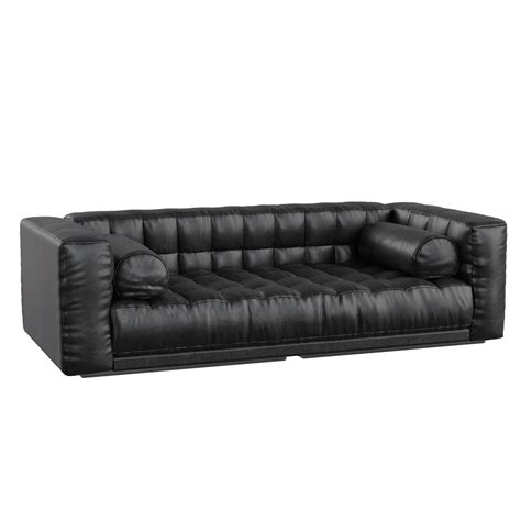 Long Leather Sofa • iMeshh