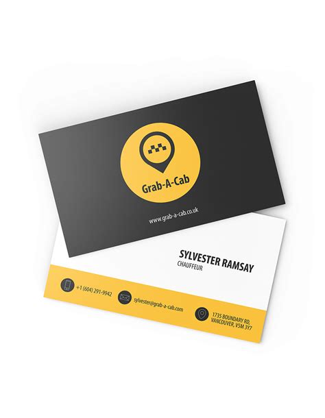 Taxi Business Cards | Add Flare to Your Fare