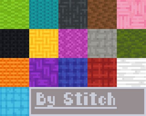 Finished some colorblind friendly wool patterns. : r/Minecraft