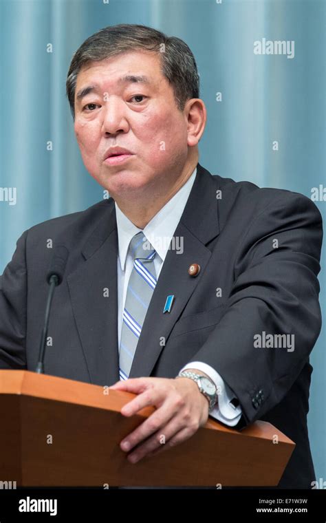 Tokyo, Japan. 3rd Sep, 2014. Shigeru Ishiba, newly appointed state ...