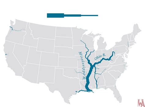 States West Of Mississippi River Map