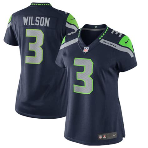 Women's Seattle Seahawks Russell Wilson Nike Navy Blue Limited Jersey