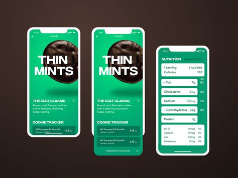 Girl Scout Cookies | Thin Mints | Nutrition Facts by Nila on Dribbble