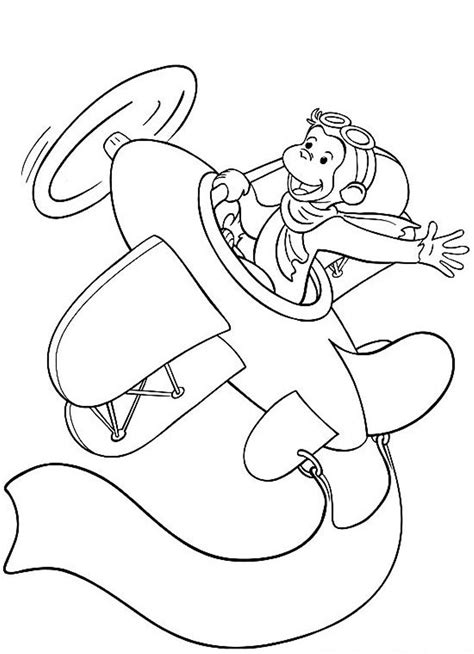 Curious george coloring pages to download and print for free