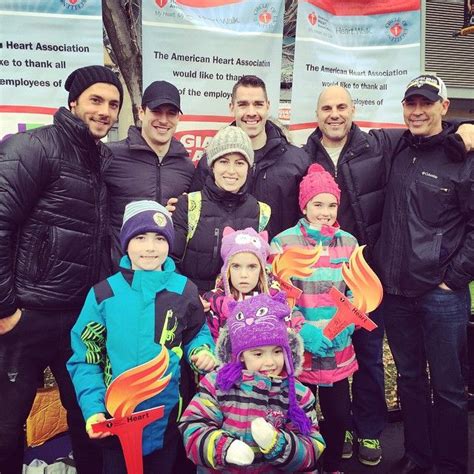 Kris Letang, Sidney Crosby, Pascal Dupuis, & Penguins family at the American Heart Association ...