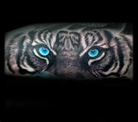 40 Tiger Eyes Tattoo Designs For Men - Realistic Animal Ink Ideas