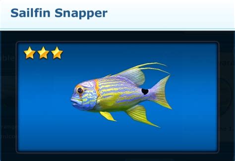 Sailfin Snapper | Ace Fishing Wiki | Fandom