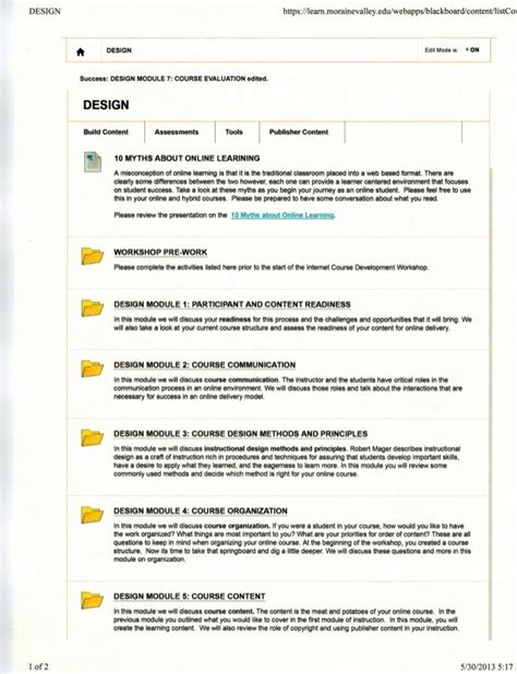 Learning Module Template