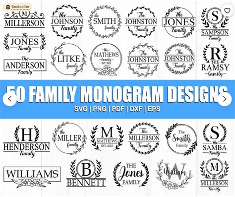 Family Monogram Svg Bundle, Welcome Sign Svg, Welcome Svg Bu - Inspire Uplift