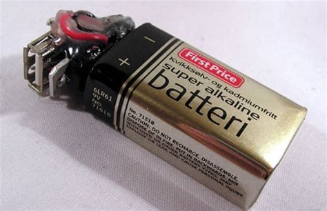 DIY 9V Battery USB Charger