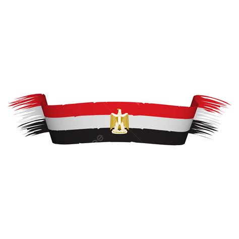 Egypt Flag Vector Hd PNG Images, Egypt Flag Ribbon Style With Brush Model, Egypt, Flag, Abstract ...