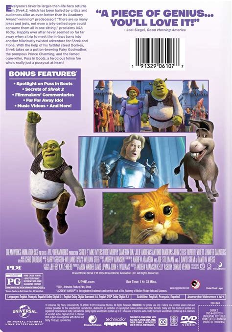 Looney Tunes Action Shrek 2 Full Screen Dvd