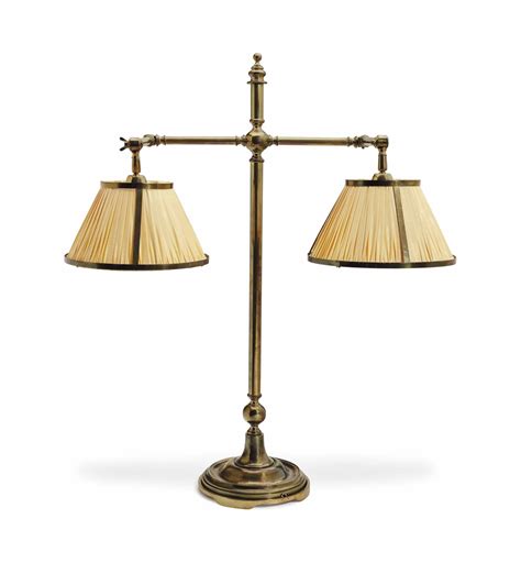 A BRASS DOUBLE-ARM READING LAMP | MODERN | table lamp, Furniture & Lighting | Christie's