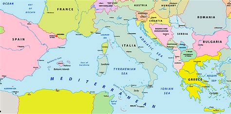 Map Of Eastern Mediterranean Countries