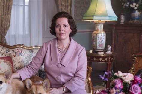 The Crown: Netflix drops first-look of Olivia Colman with royal corgis ...