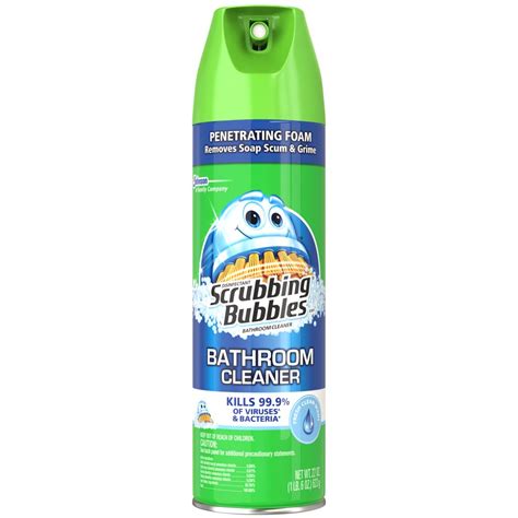 Scrubbing Bubbles Antibacterial Bathroom Cleaner Aerosol, Fresh Clean, 22 oz - Walmart.com ...