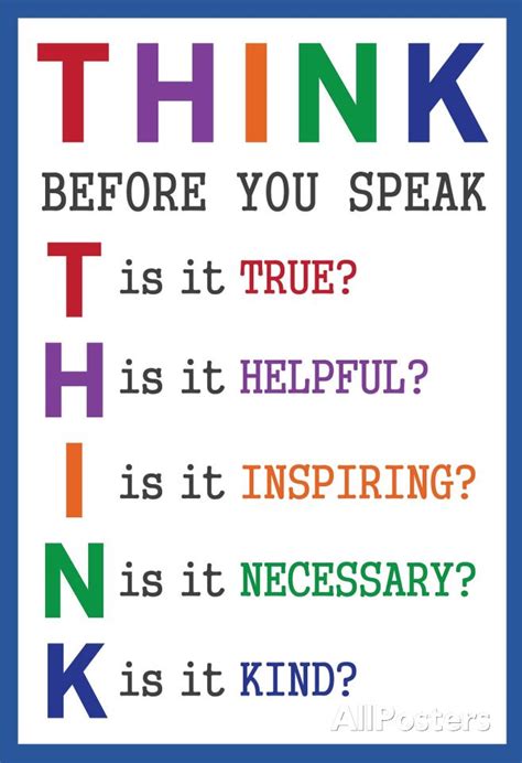 Think before you speak quotes - quikkesil